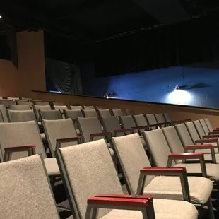The seating area! Believe it or not, some theaters don&apos;t use cushioned chairs! So I had to bring this up!