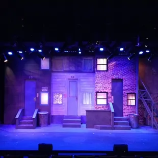 The set for Avenue Q