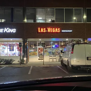 the front of the restaurant