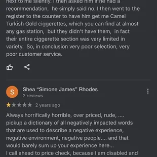 Google reviews &amp; more responses from the owner who every time denies all the reviews. Customer service