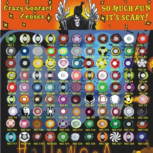 You want to look scary this Halloween , come and pick scary eye contacts:)