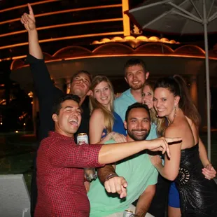 At XS... Living it up!