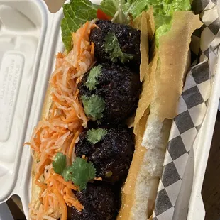 Lumpia Meatball Sandwich