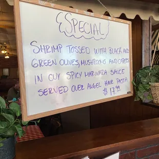 Today&apos;s special