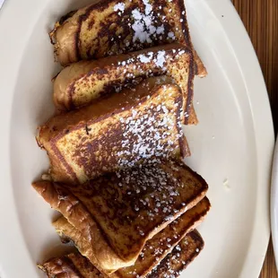 a plate of french toast