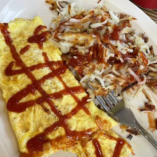 Cheese omelet.