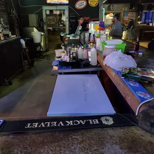 Uncaring employee,  have to walk to restaurant side to order food..  Asking to place order four times doesn't get any attention