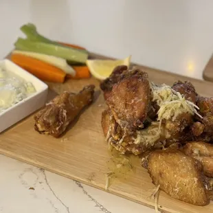 Delicious Garlic Parmesan wings