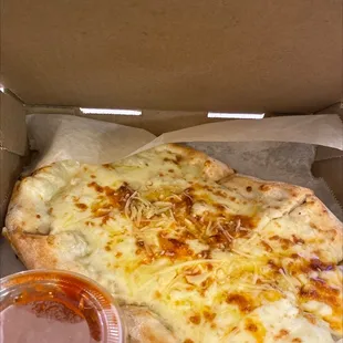 Three cheese flatbread