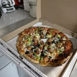 Belly buster pizza delicious