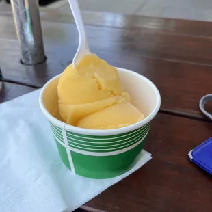 Mango Italian ice
