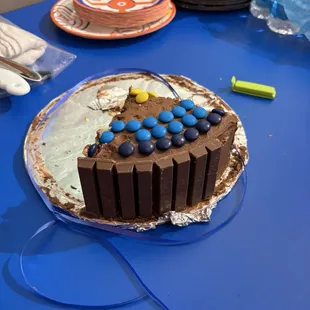 Cake before and after