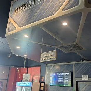 The check in stand to get your name