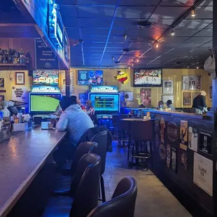 a man sitting at the bar