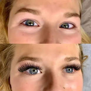 Volume eyelash extensions