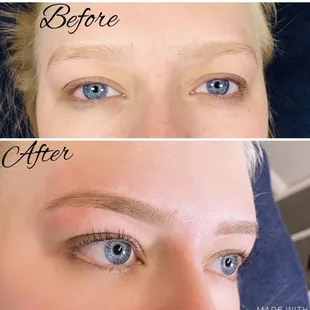 Eyebrow wax &amp; tint, eyelash lift &amp; tint