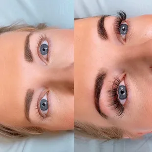 Eyebrow wax &amp; tint
Eyelash extension volume