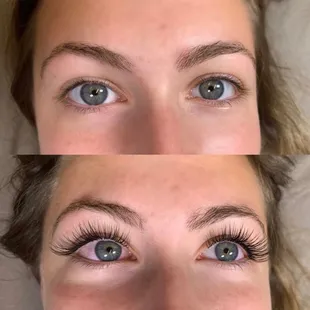 Classic eyelash extensions