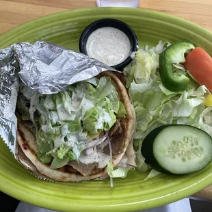 Gyro with Salad