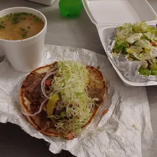 LaShis Gyro Platter Combo Dinner