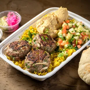 a meal in a plastic container