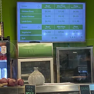 Menu as of 08/27/2021