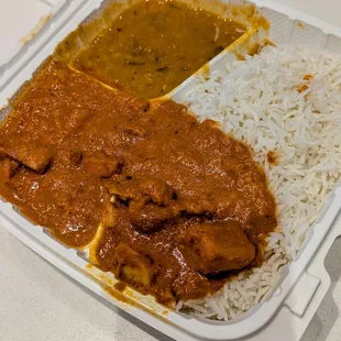 Mini plate - Butter chicken with daal (1 choice veg side)