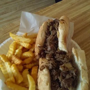My wife's cheesesteak