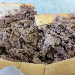 a closeup of the meat