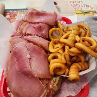Small Laspadas Famous ($12.95)with curly fries ($5.25)