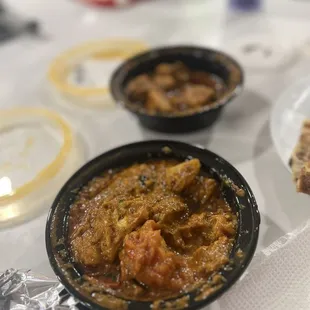 Masaledar Aloo Gobi and Punjabi Curry Chicken
