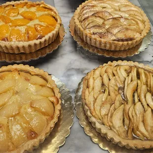 a variety of pies