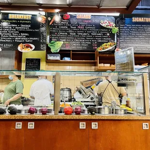 a man preparing food