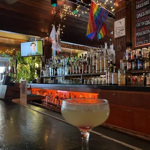 a cocktail in a glass