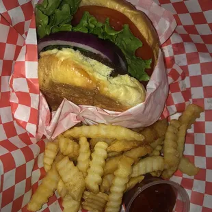 Burger from food truck