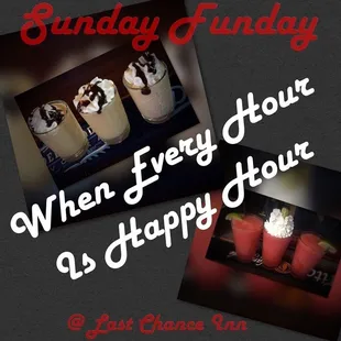 Happy Hour all day Sunday!