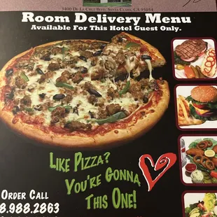 Called they said it's an old menu wouldn't deliver