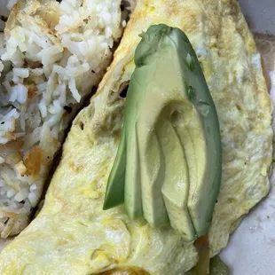 The California omelette!! All fresh zucchini