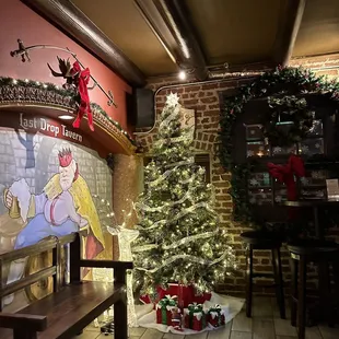 Entrance decked out