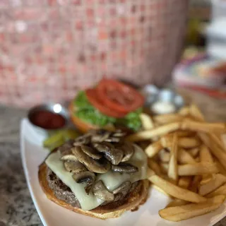 Mushroom Swiss Burger