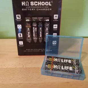 Hohm tech battery and battery charger.