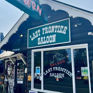 Last Frontier Saloon facade!