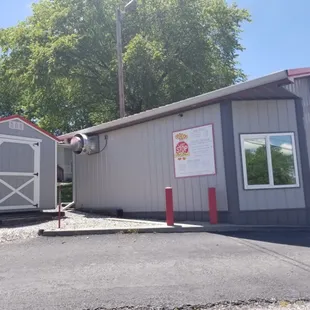 the outside of the building