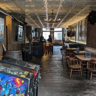 View from the pool table