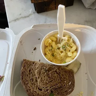 Rye Turkey with Bacon and Avocado &amp; Mac &amp; Cheese