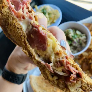 The Reuben. The house cured/smoked pastrami, cured beef is super tender, and the sauerkraut+dressing provide the perfect balance.