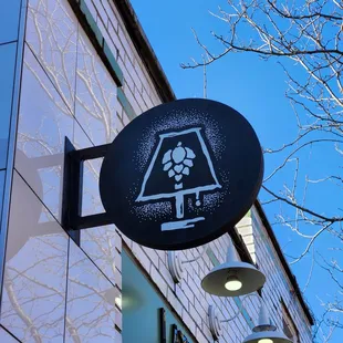 a sign on a building