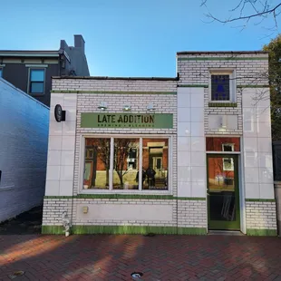 the outside of the building