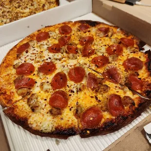 pepperoni and cheese pizza