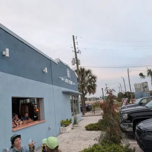 View from outside seating.